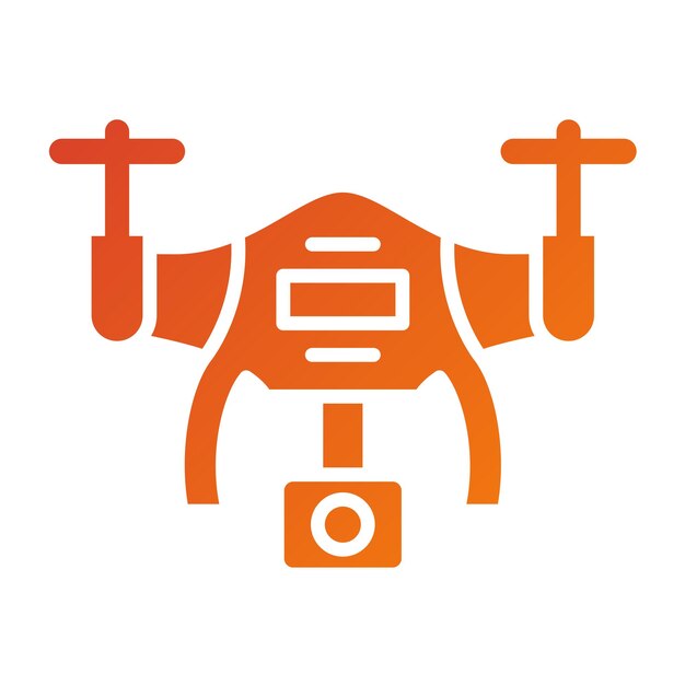 Diseño vectorial Estilo del icono del dron