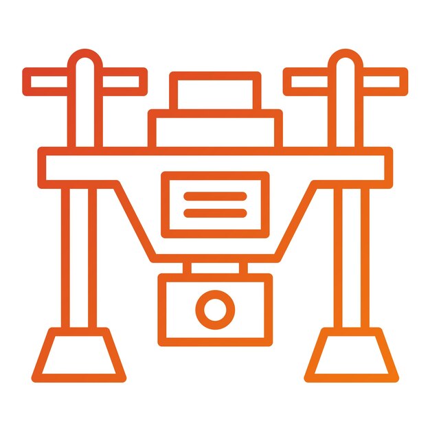 Diseño vectorial Estilo del icono del dron