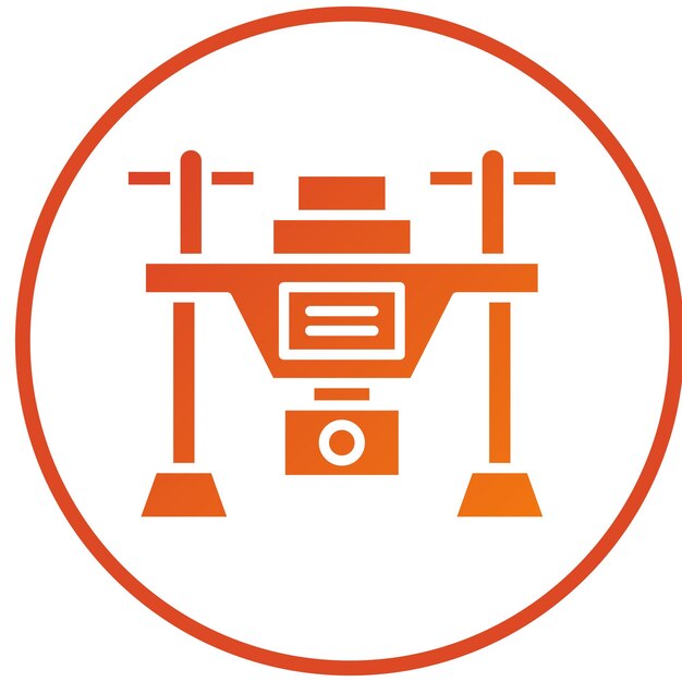 Diseño vectorial Estilo del icono del dron