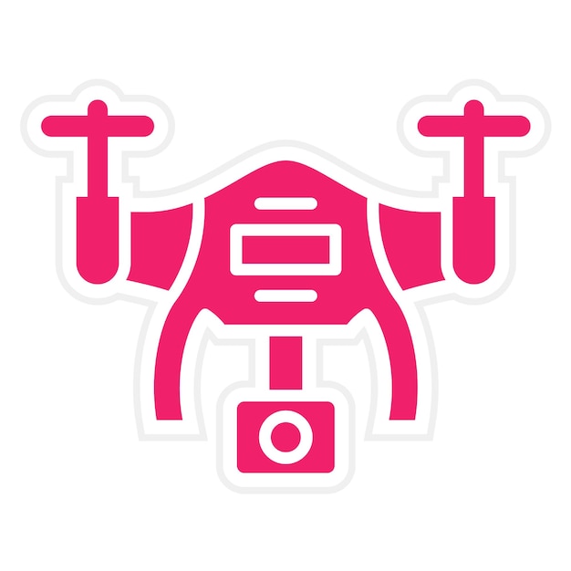 Diseño vectorial Estilo del icono del dron