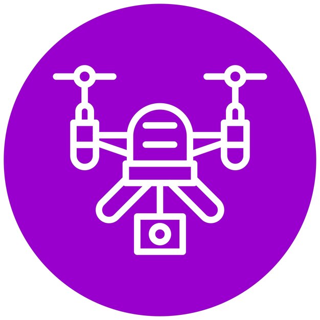Diseño vectorial Estilo del icono del dron