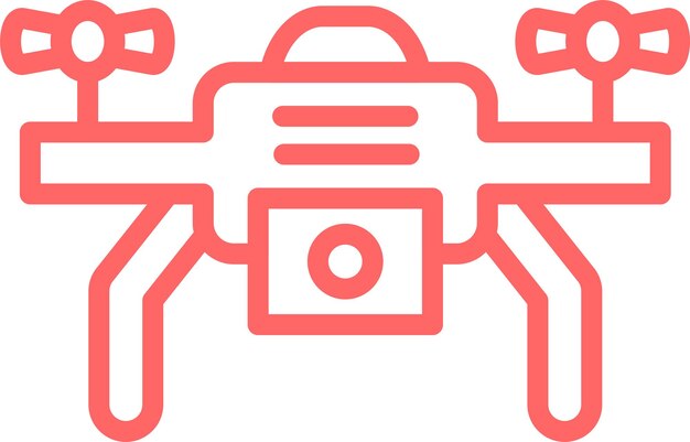 Diseño vectorial Estilo del icono del dron