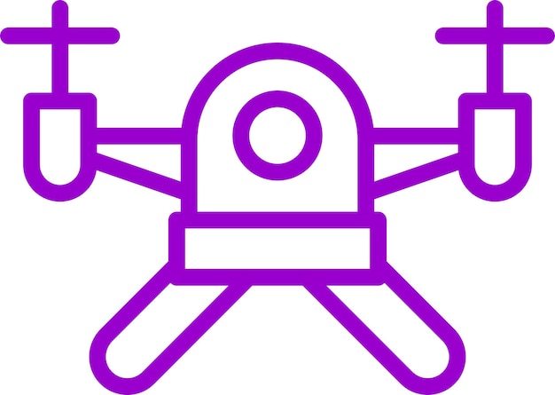 Diseño vectorial Estilo del icono del dron