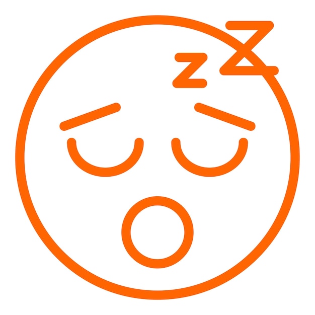 Diseño vectorial Estilo de icono durmiente