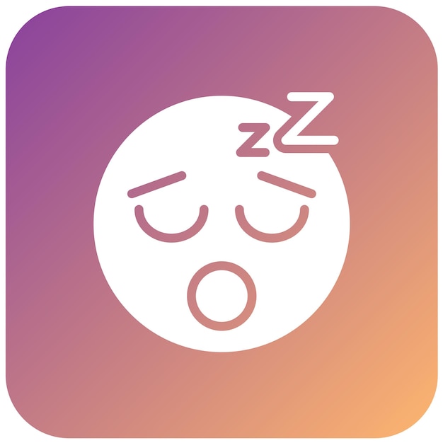 Diseño vectorial Estilo de icono durmiente