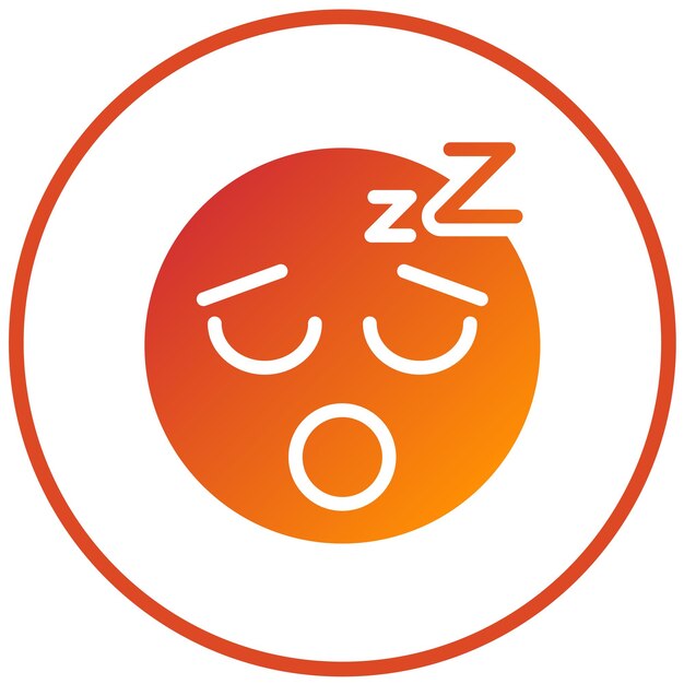 Diseño vectorial Estilo de icono durmiente
