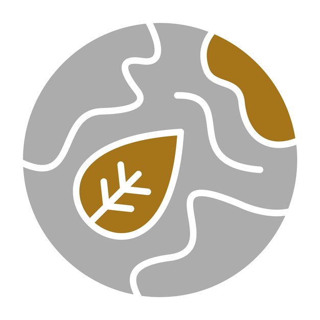 Diseño vectorial Estilo del icono Eco Earth