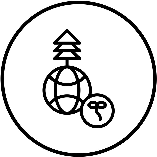 Diseño vectorial Estilo de icono Eco Warrior
