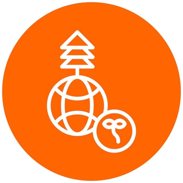 Diseño vectorial Estilo de icono Eco Warrior