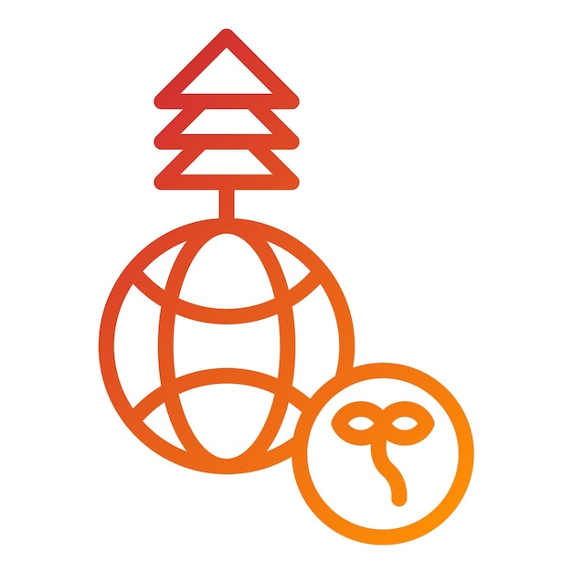 Diseño vectorial Estilo de icono Eco Warrior