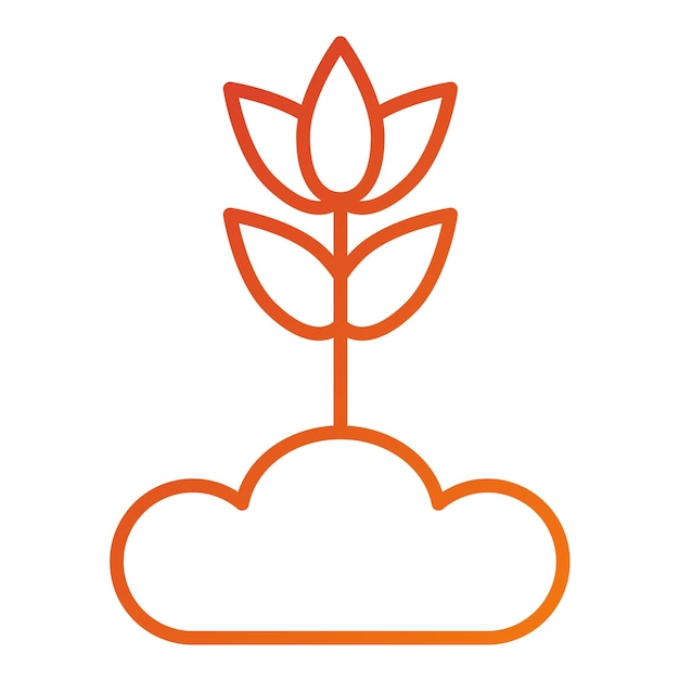 Diseño vectorial Estilo del icono de ecodiseño