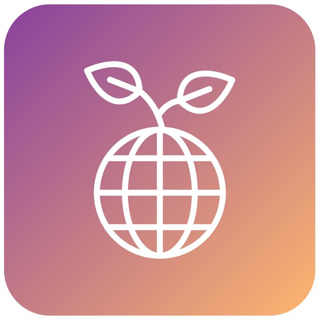 Diseño vectorial Estilo de icono ecológico