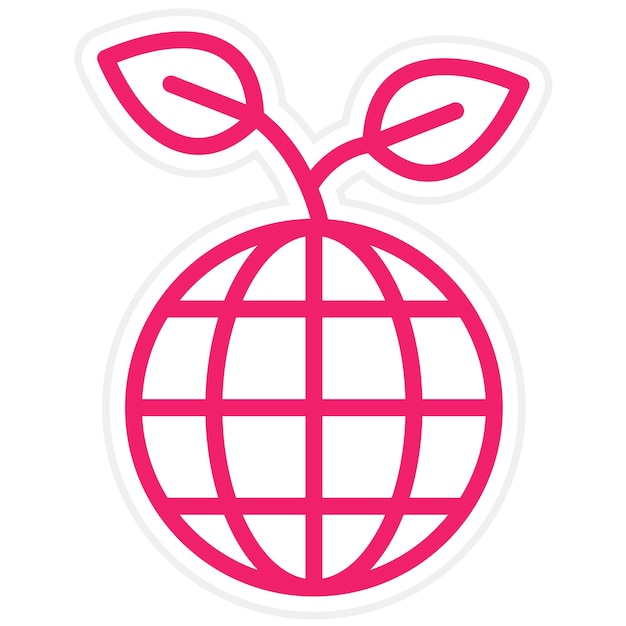 Diseño vectorial Estilo de icono ecológico