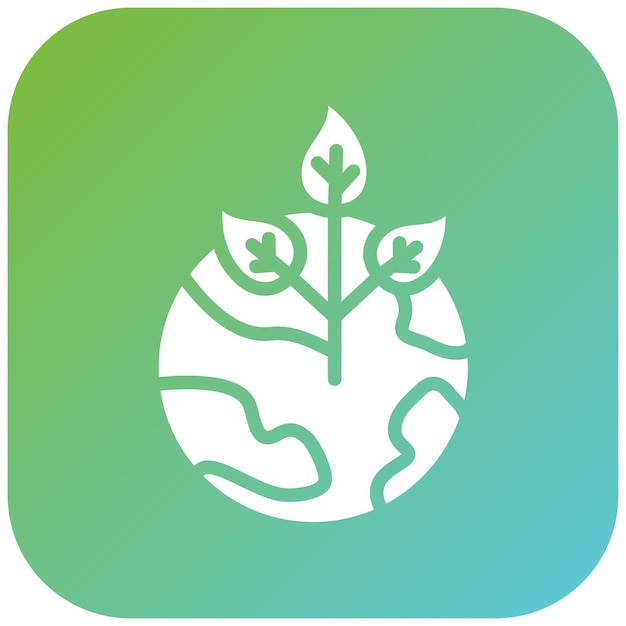 Diseño vectorial Estilo de icono ecológico