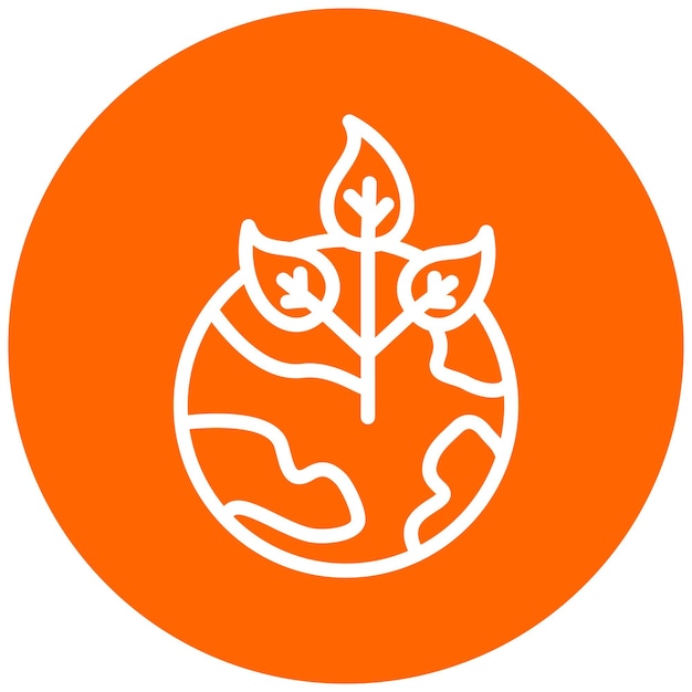 Diseño vectorial Estilo de icono ecológico