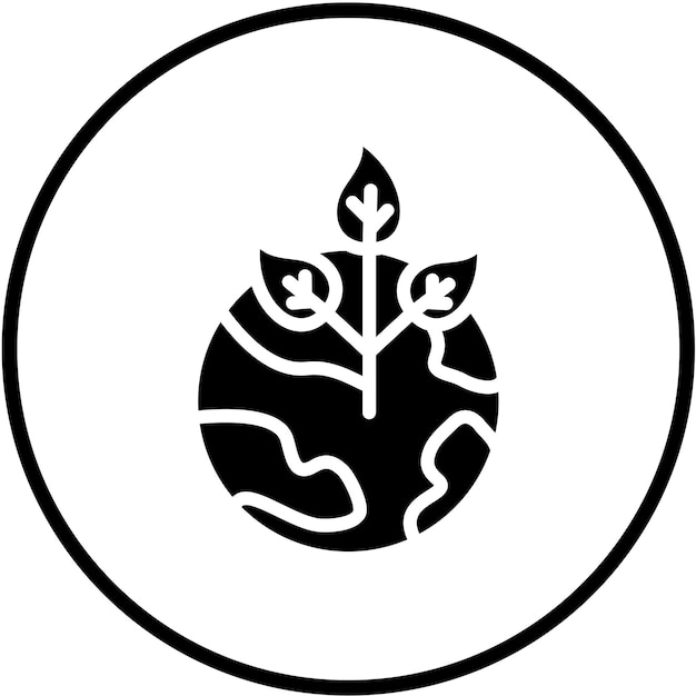 Diseño vectorial Estilo de icono ecológico