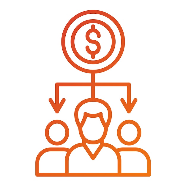 Diseño vectorial Estilo del icono de la economía compartida