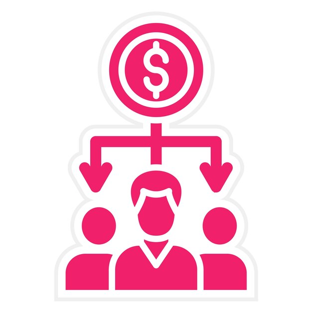 Diseño vectorial Estilo del icono de la economía compartida