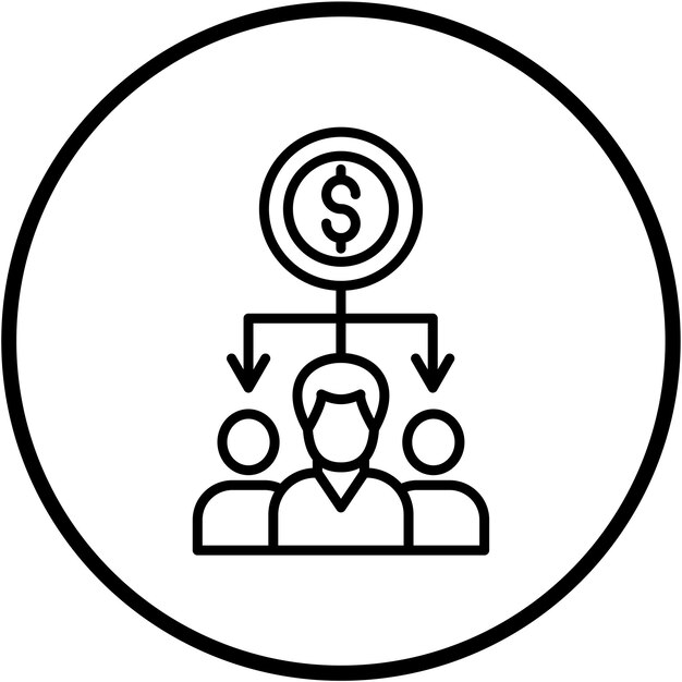 Diseño vectorial Estilo del icono de la economía compartida