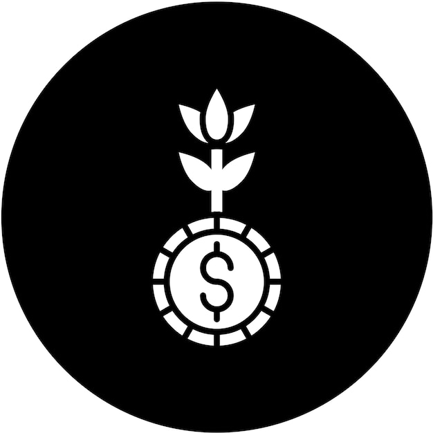 Diseño vectorial Estilo del icono de la economía verde