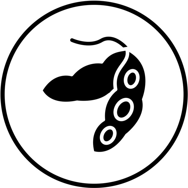 Diseño vectorial Estilo de icono Edamame