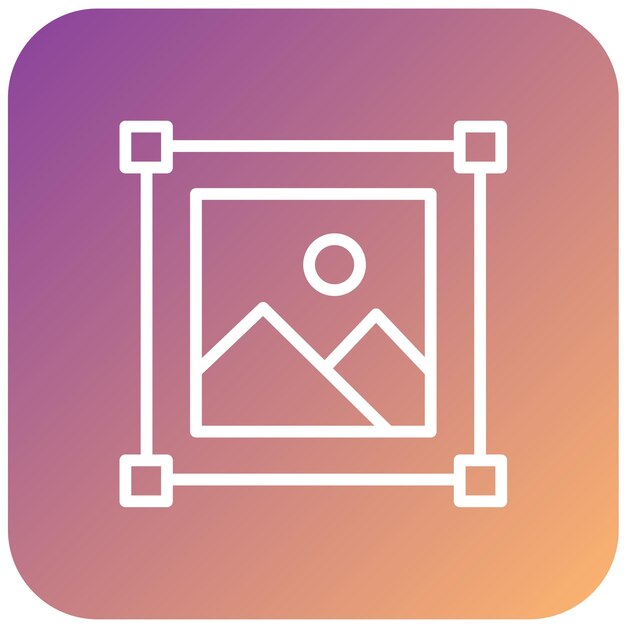 Diseño vectorial Estilo de icono de edición de fotos