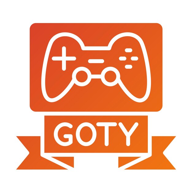 Diseño vectorial Estilo de icono de la edición de Gotty
