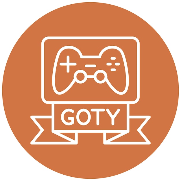 Diseño vectorial Estilo de icono de la edición de Gotty