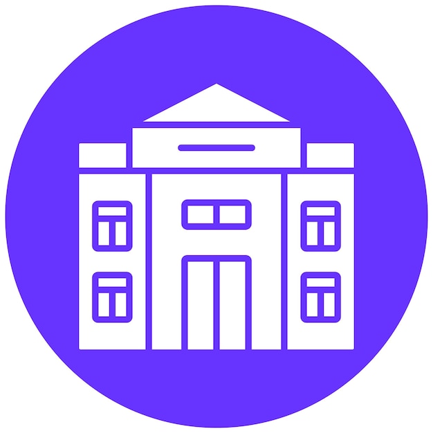 Diseño vectorial Estilo de icono de edificio antiguo