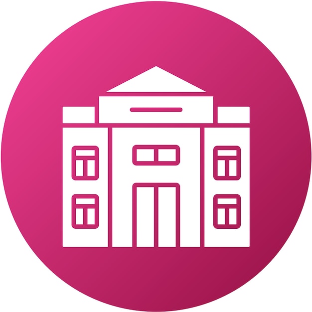Diseño vectorial Estilo de icono de edificio antiguo