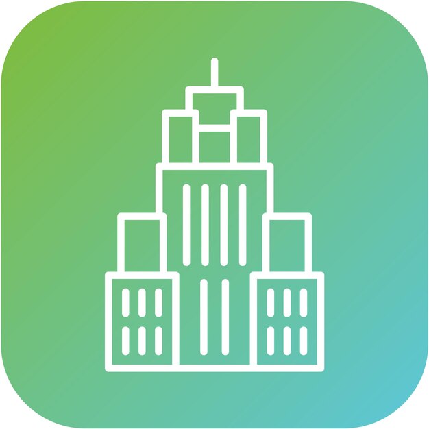 Diseño vectorial estilo icono del edificio Empire State