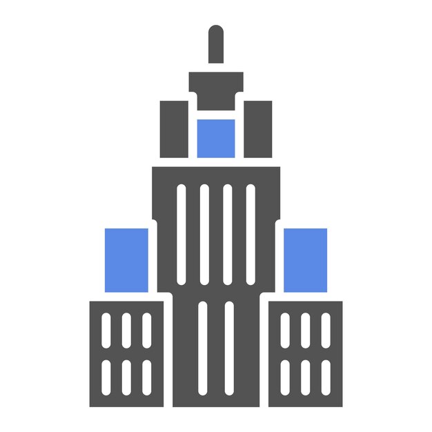 Diseño vectorial estilo icono del edificio Empire State