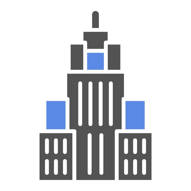 Diseño vectorial estilo icono del edificio Empire State