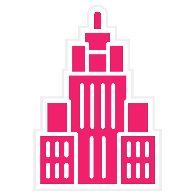 Diseño vectorial estilo icono del edificio Empire State