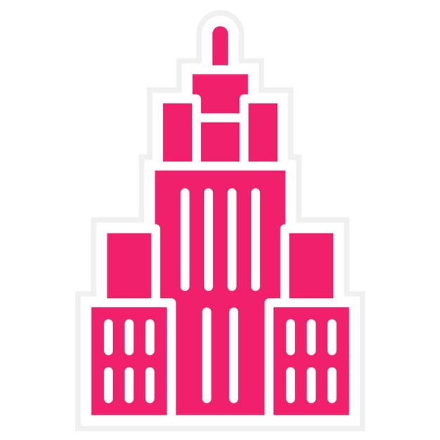 Diseño vectorial estilo icono del edificio Empire State