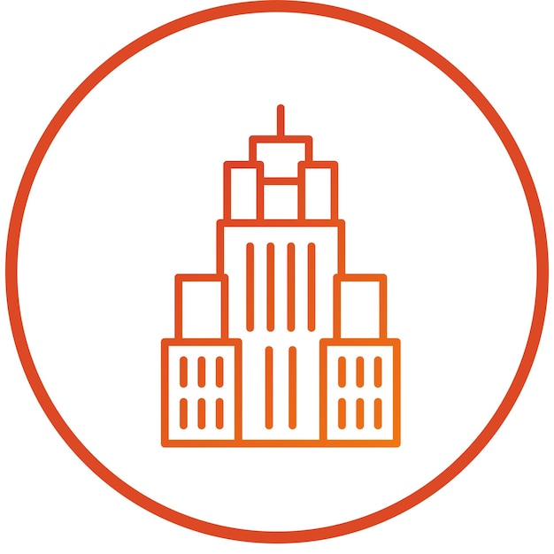 Diseño vectorial estilo icono del edificio Empire State
