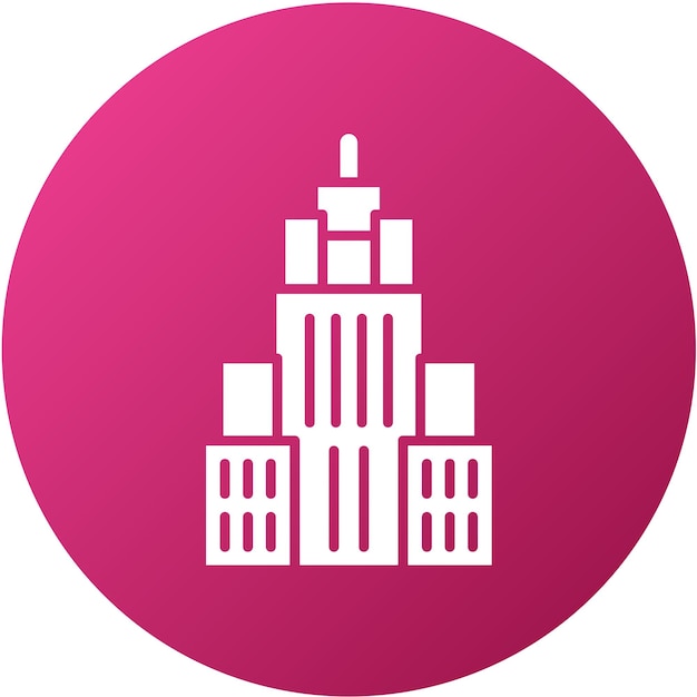 Diseño vectorial estilo icono del edificio Empire State
