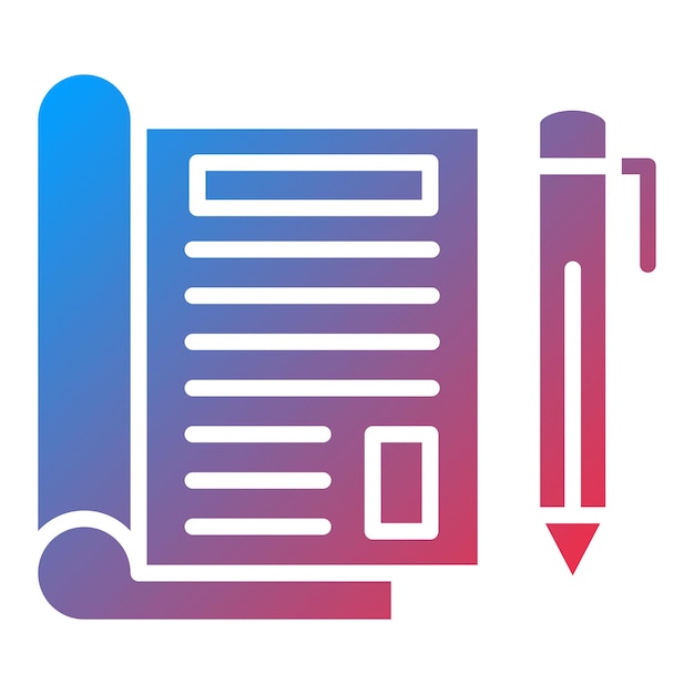 Diseño vectorial Estilo del icono editorial