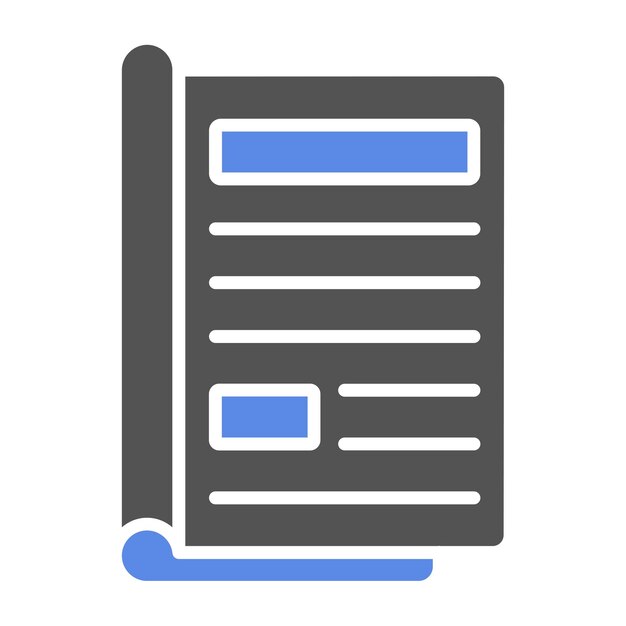 Diseño vectorial Estilo del icono editorial