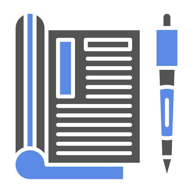 Diseño vectorial Estilo del icono editorial
