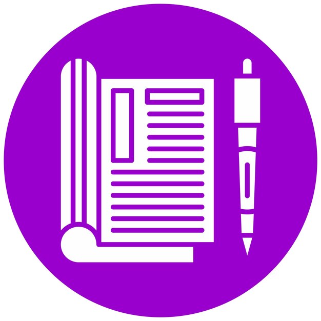 Diseño vectorial Estilo del icono editorial