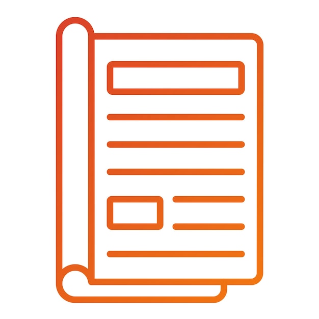Diseño vectorial Estilo del icono editorial