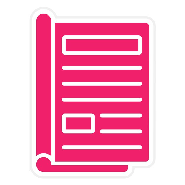 Diseño vectorial Estilo del icono editorial