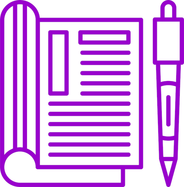 Diseño vectorial Estilo del icono editorial