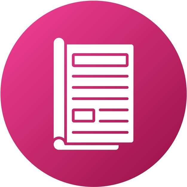 Diseño vectorial Estilo del icono editorial
