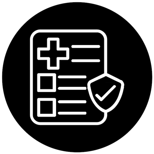 Diseño vectorial Estilo de icono de educación en salud