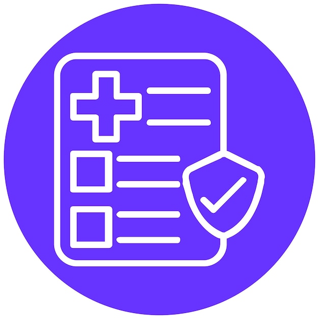 Diseño vectorial Estilo de icono de educación en salud