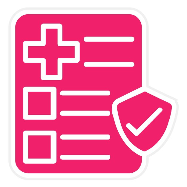Diseño vectorial Estilo de icono de educación en salud