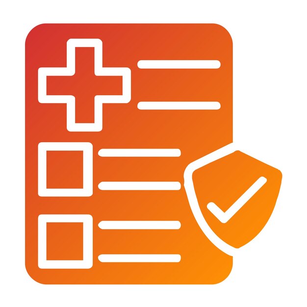 Diseño vectorial Estilo de icono de educación en salud