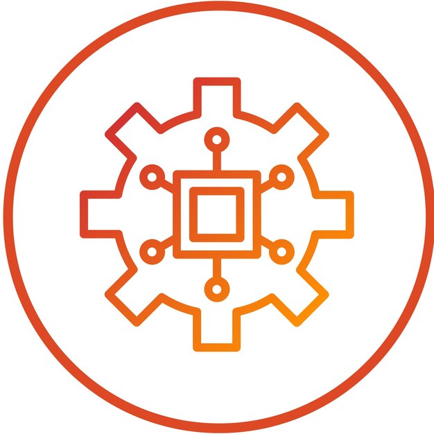 Diseño vectorial de estilo de icono de educación STEM